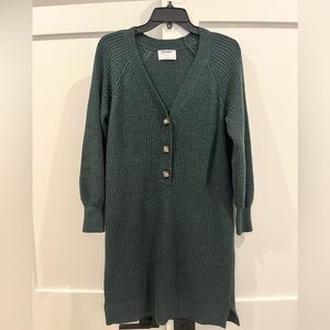 Hunter green sweater dress